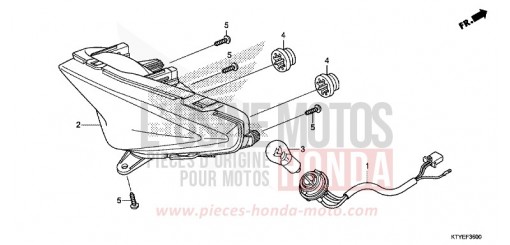 FEU ARRIERE CBR125RTF de 2015